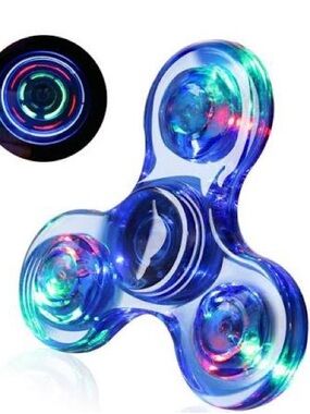 LED Blue Spinner Fidget Toy - Kids Toy